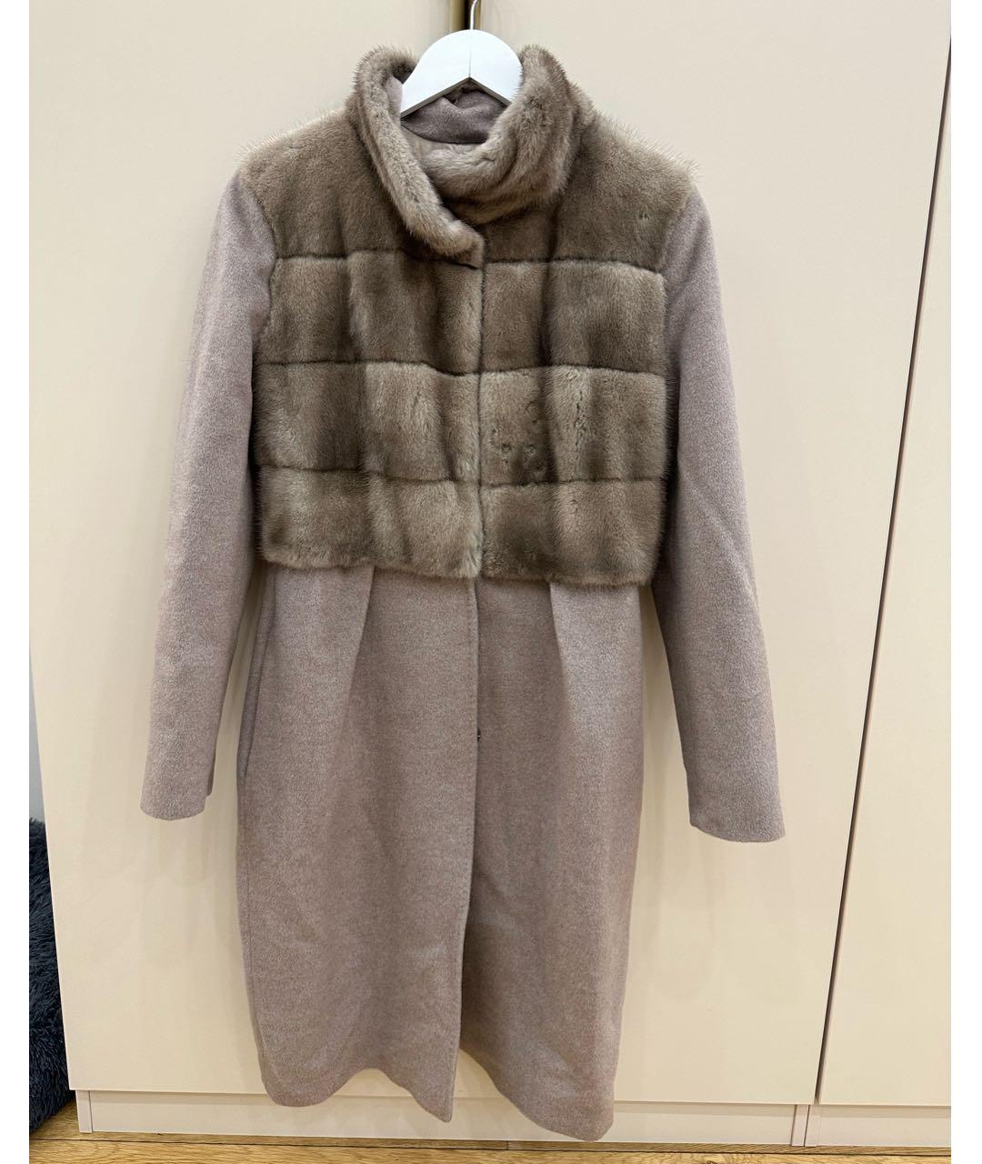 GIULIANA TESO Антрацитовое кашемировое пальто, фото 5