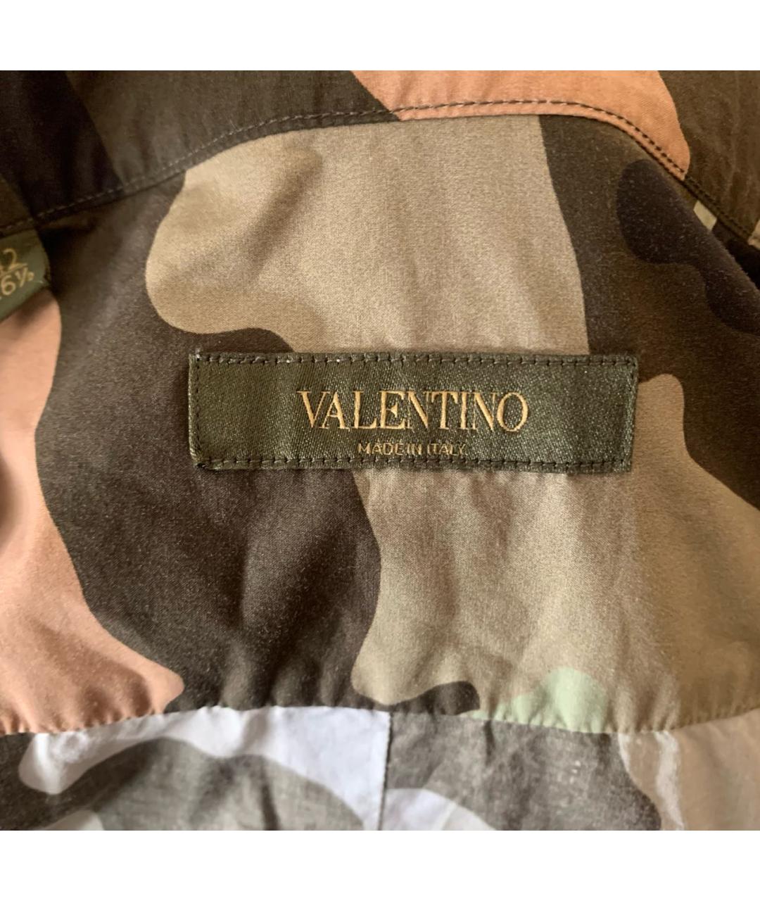 VALENTINO Мульти хлопковая кэжуал рубашка, фото 5