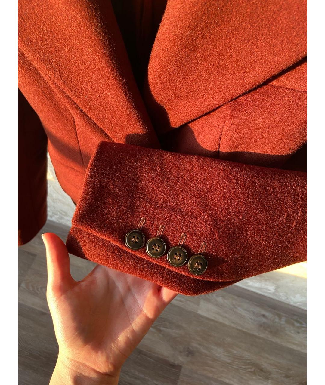 SOREL Бордовое шерстяное пальто, фото 5