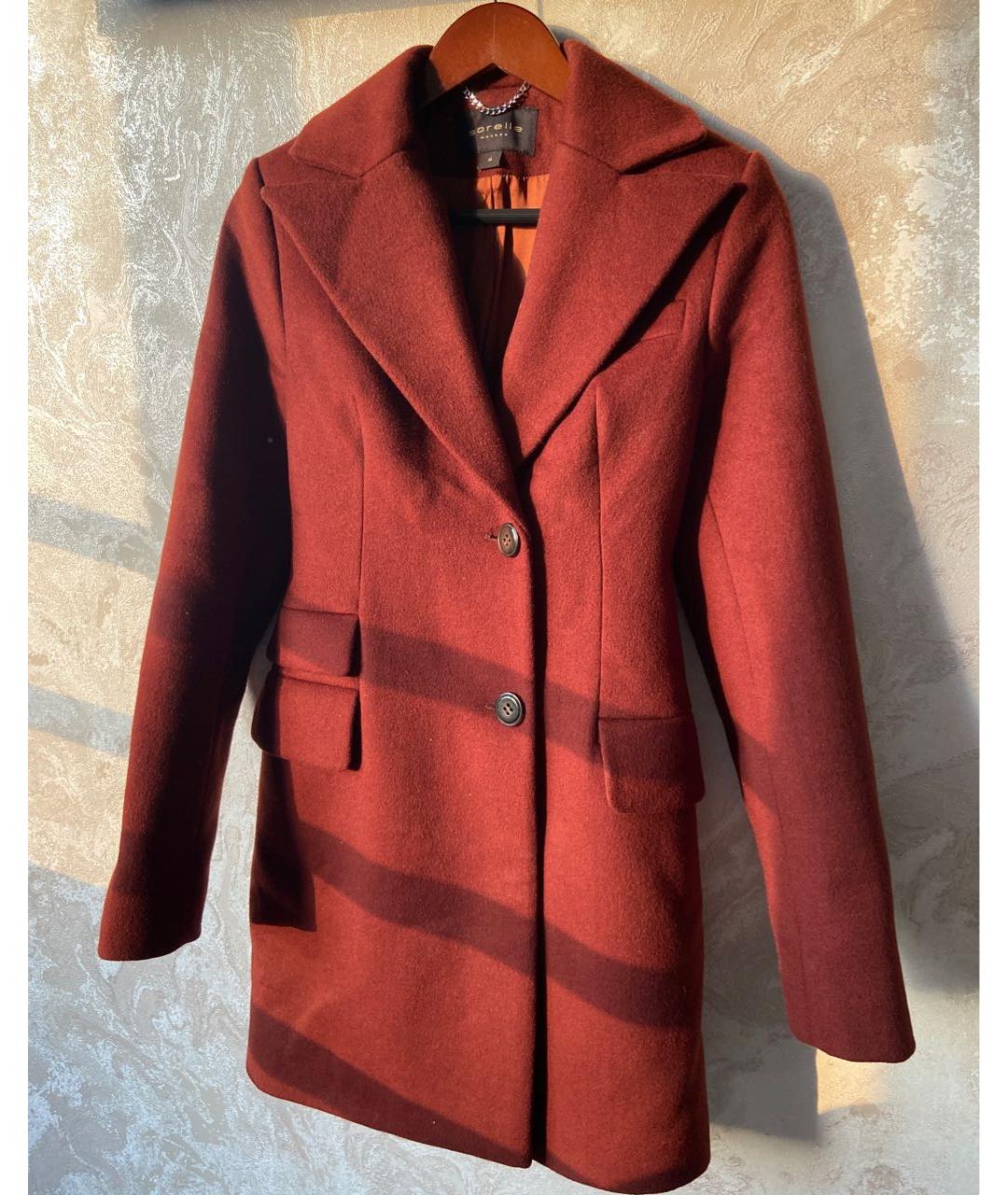 SOREL Бордовое шерстяное пальто, фото 9