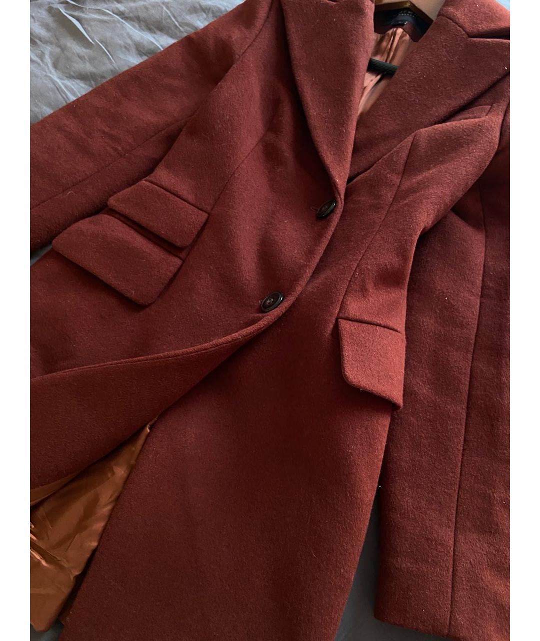 SOREL Бордовое шерстяное пальто, фото 3