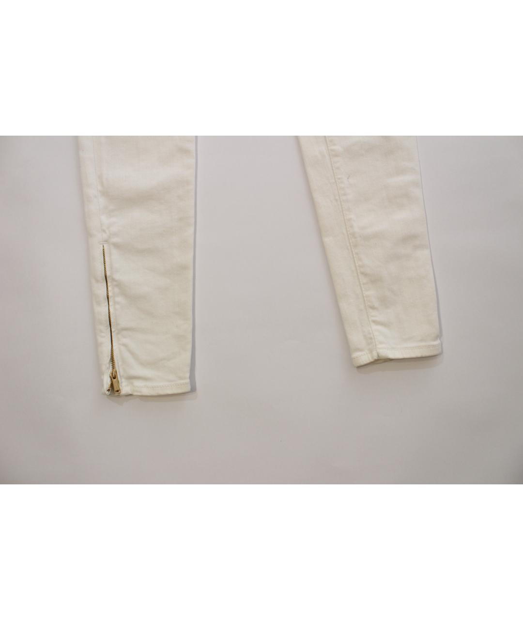 DSQUARED2 Белые хлопковые джинсы слим, фото 2