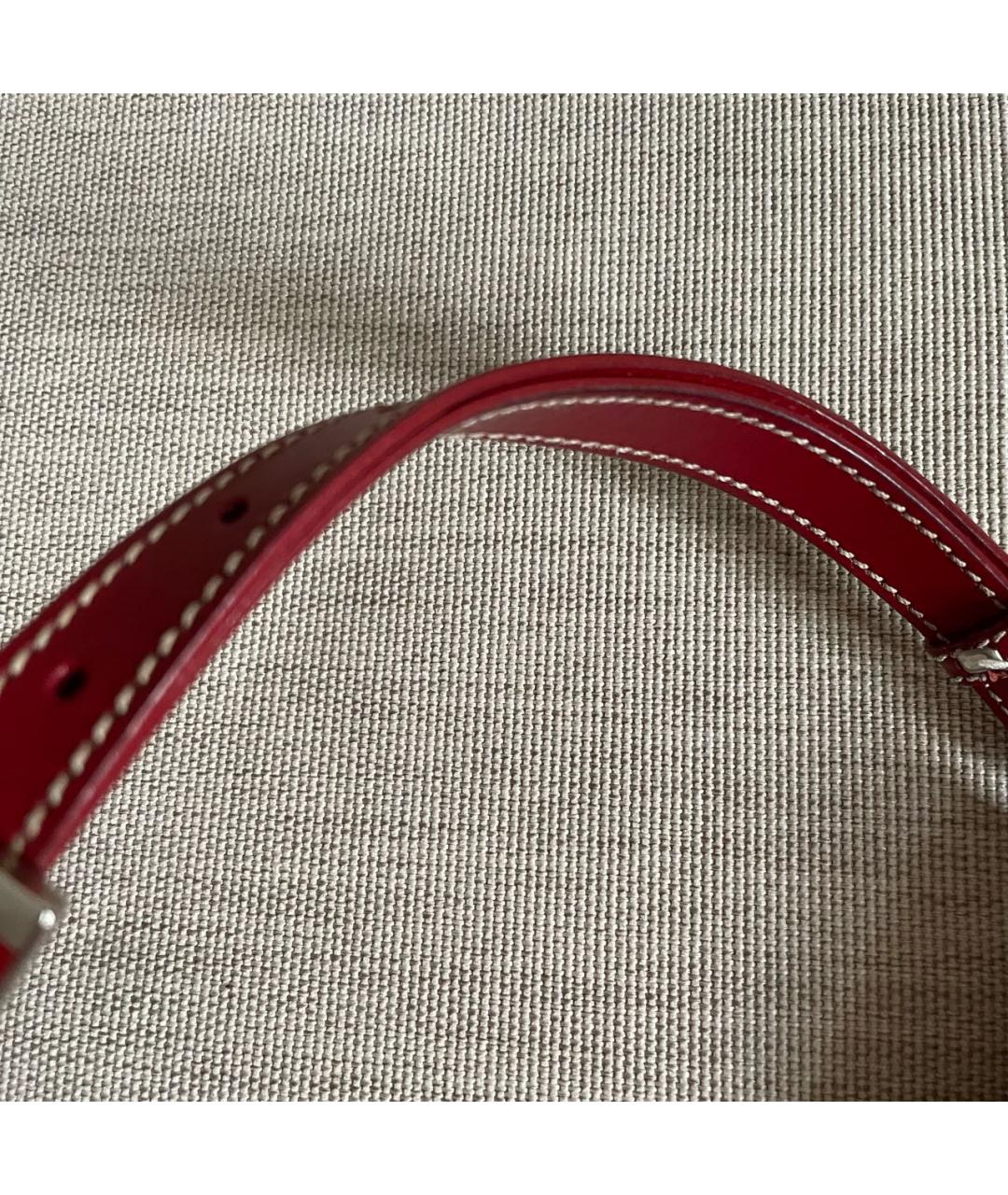 VALENTINO Красная тканевая сумка с короткими ручками, фото 7