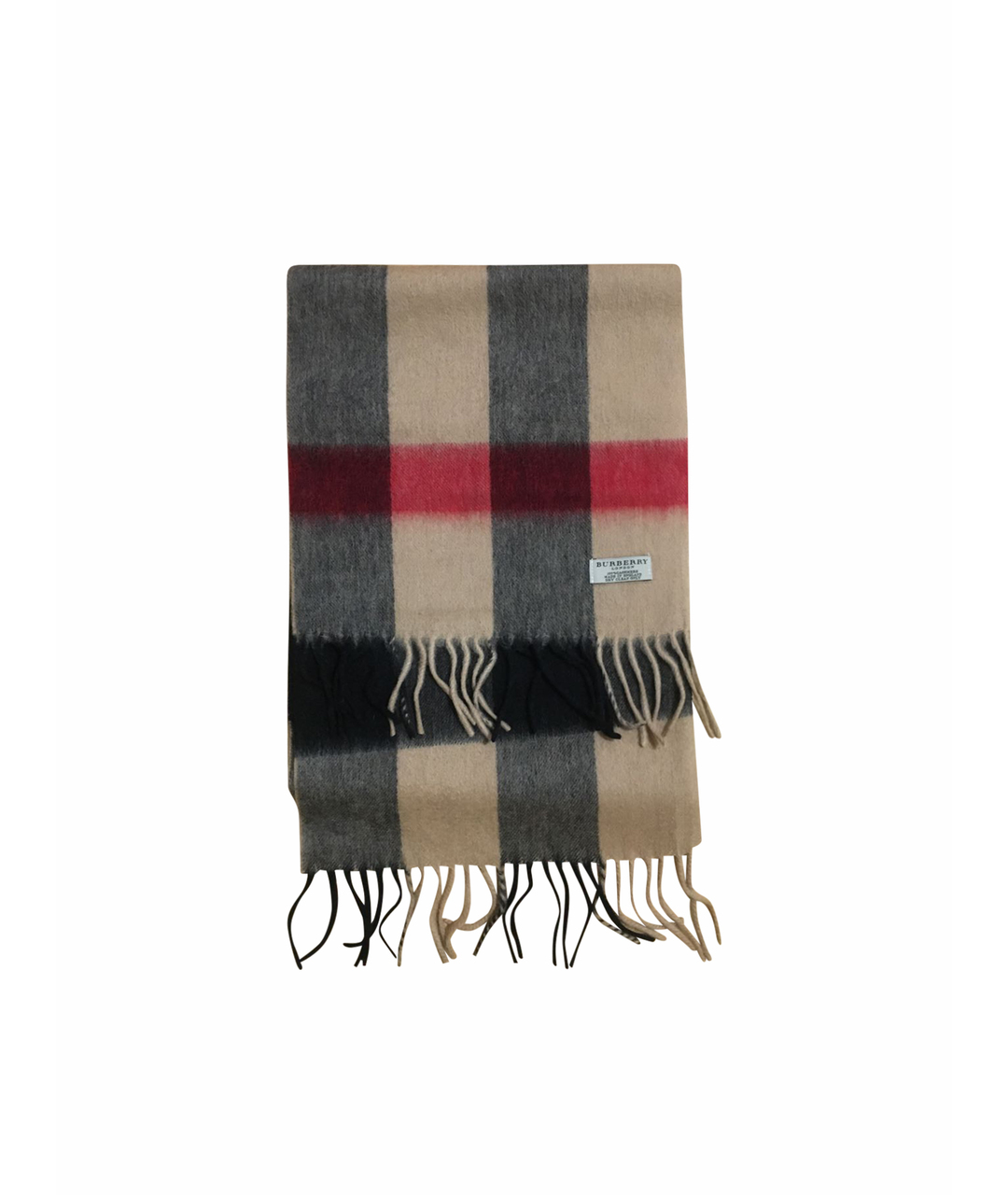BURBERRY Бежевый кашемировый шарф, фото 1