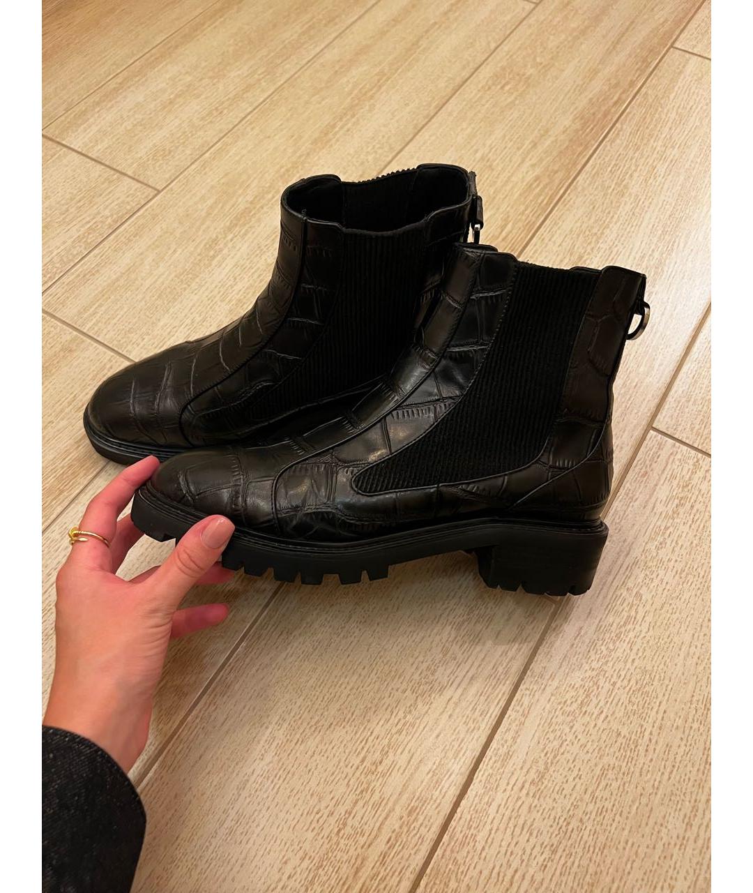 SENSO Черные кожаные ботинки, фото 7
