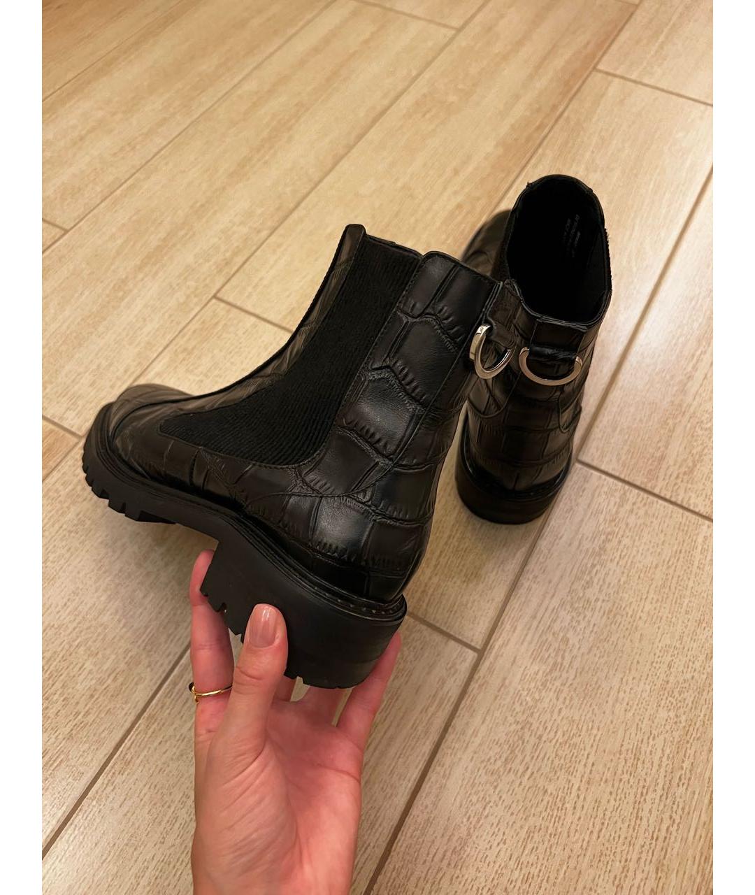 SENSO Черные кожаные ботинки, фото 2