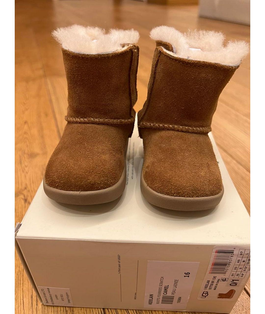 UGG AUSTRALIA KIDS Бежевые сапоги, фото 2