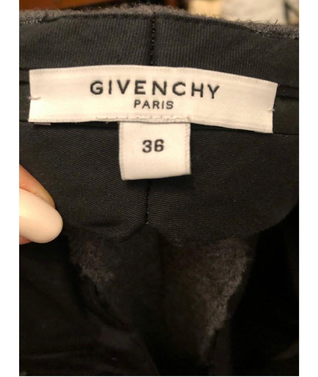 GIVENCHY Серые шерстяные прямые брюки, фото 4