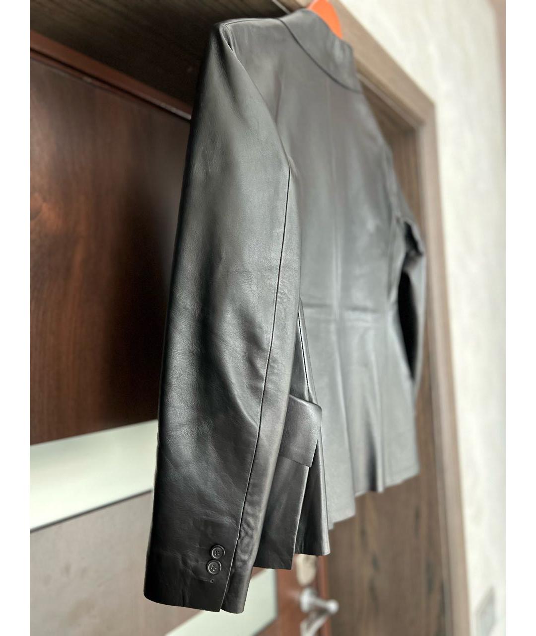 CHRISTIAN DIOR PRE-OWNED Черный кожаный жакет/пиджак, фото 4
