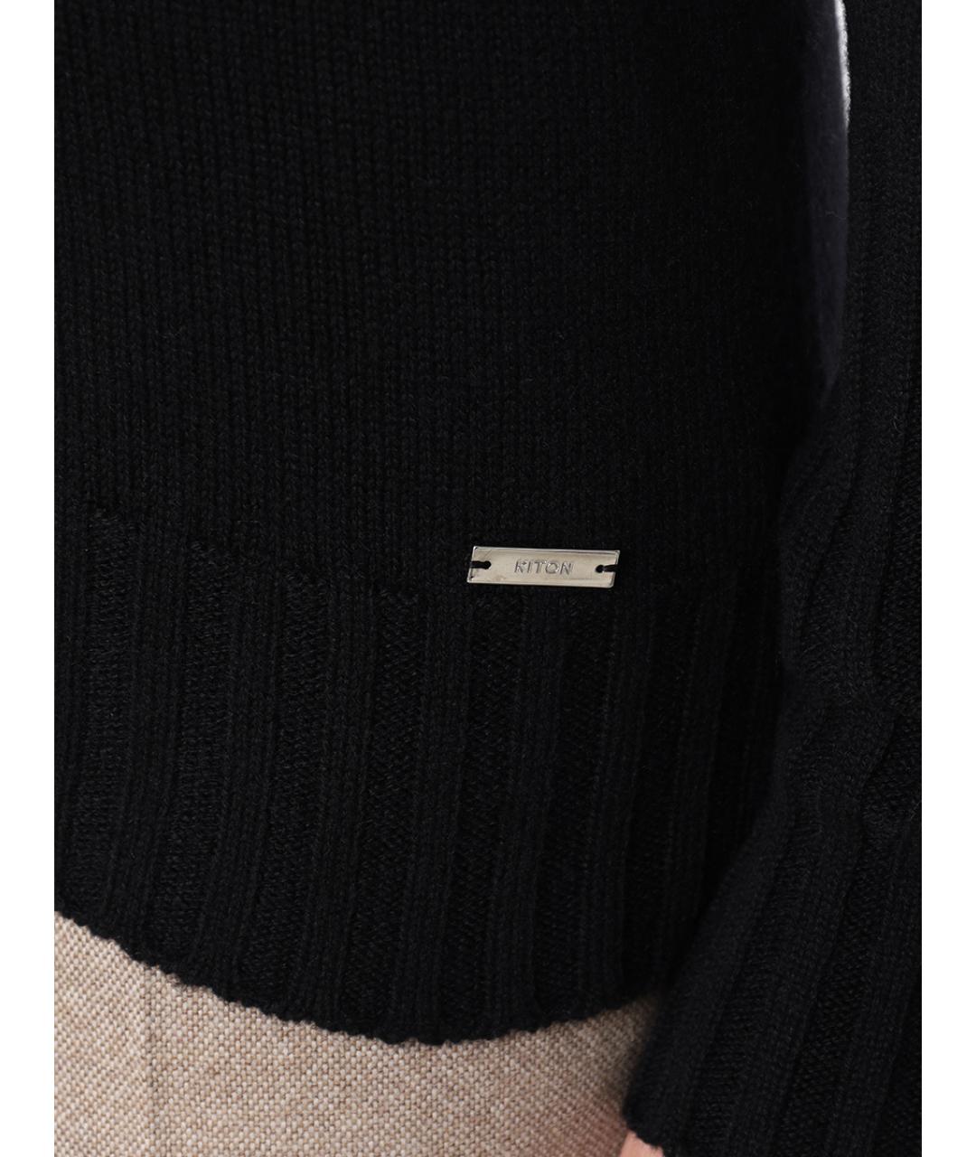 KITON Черный джемпер / свитер, фото 5