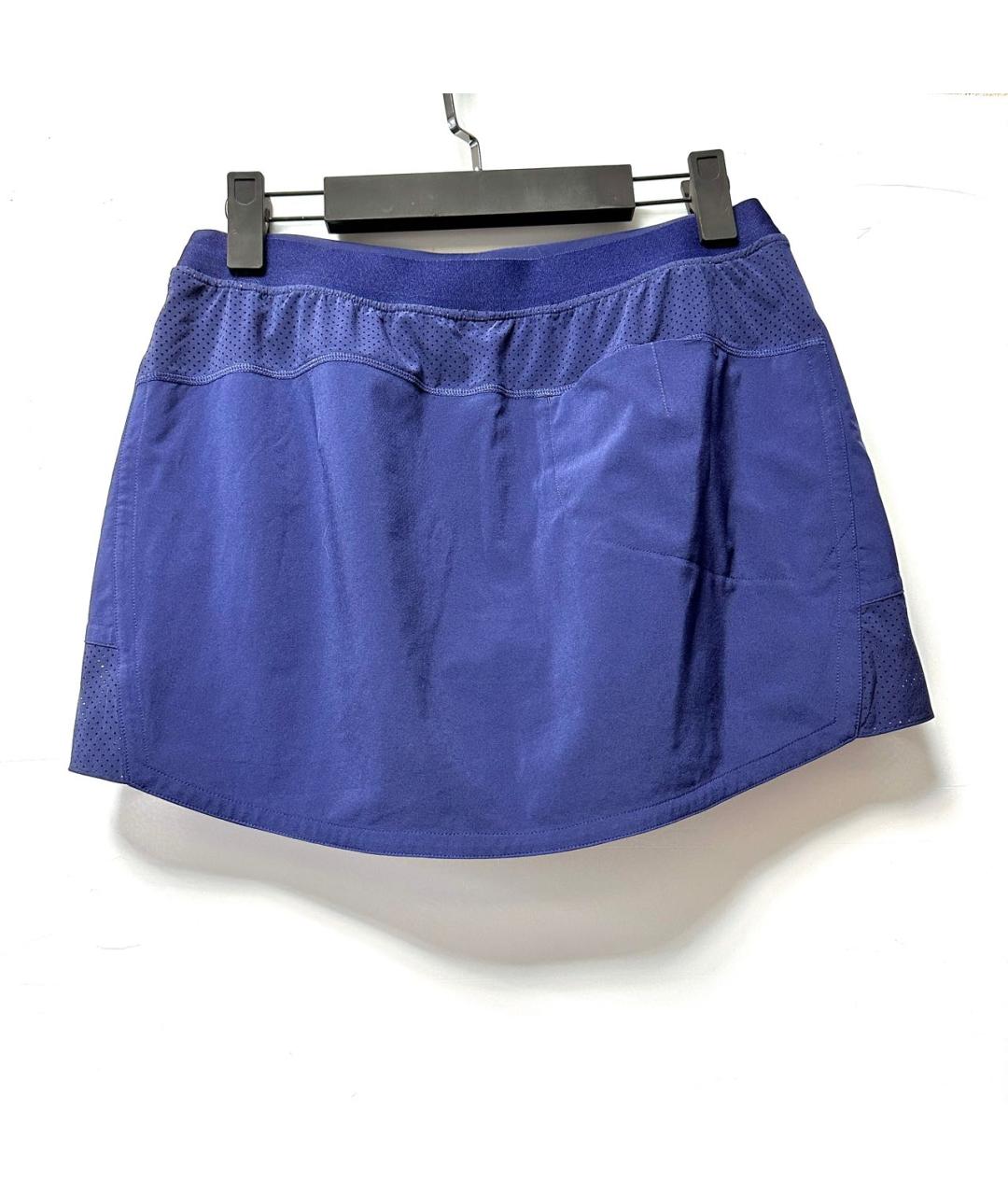 POLO RALPH LAUREN Темно-синяя полиэстеровая юбка-шорты, фото 2