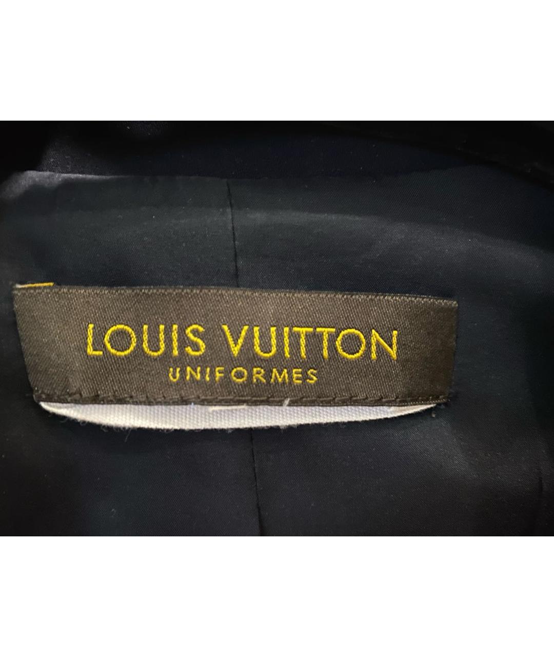 LOUIS VUITTON PRE-OWNED Темно-синий полиэстеровый жакет/пиджак, фото 3