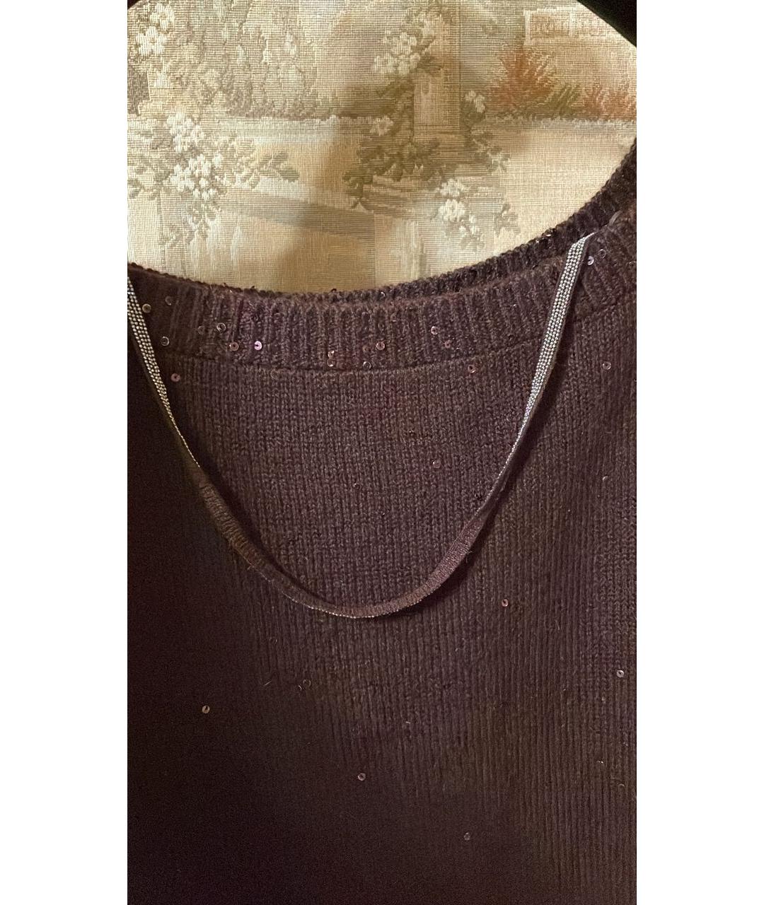 BRUNELLO CUCINELLI Бордовый кашемировый джемпер / свитер, фото 5