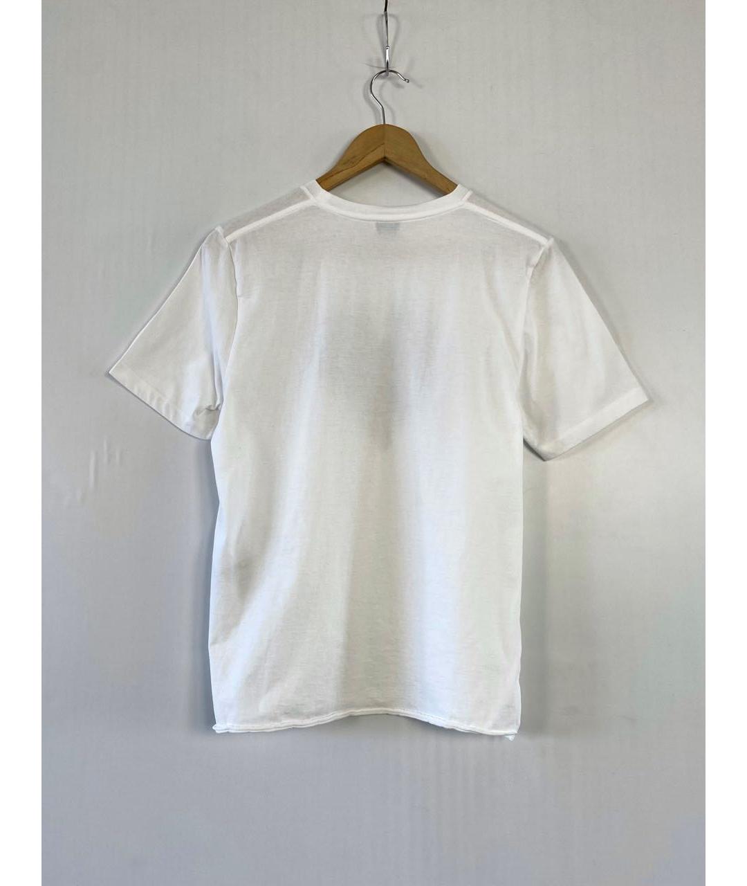 SAINT LAURENT Белая хлопковая футболка, фото 2