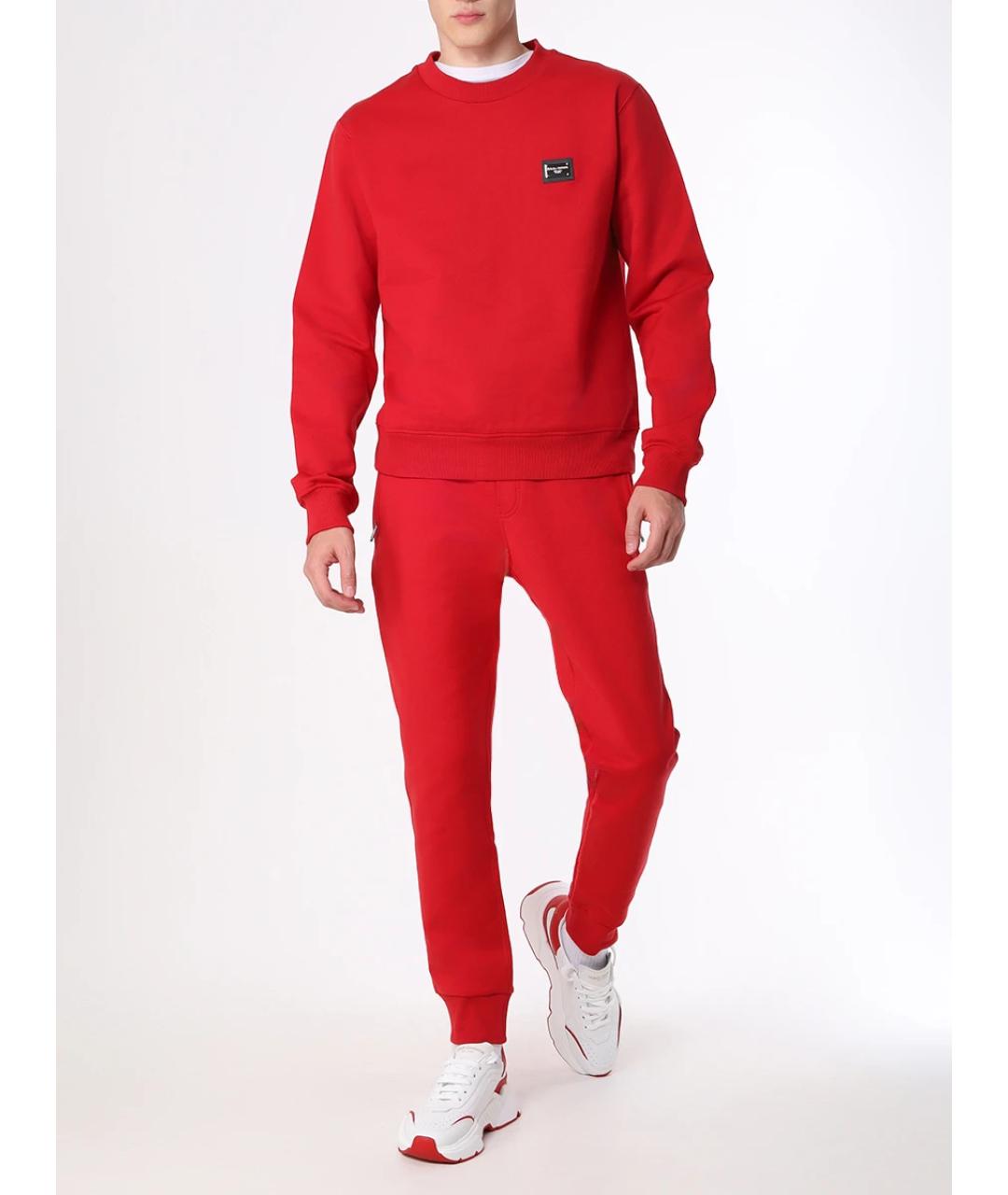 DOLCE&GABBANA Красный повседневный костюм, фото 2