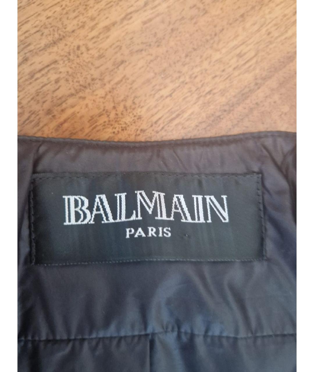 BALMAIN Черная полиамидовая куртка, фото 4