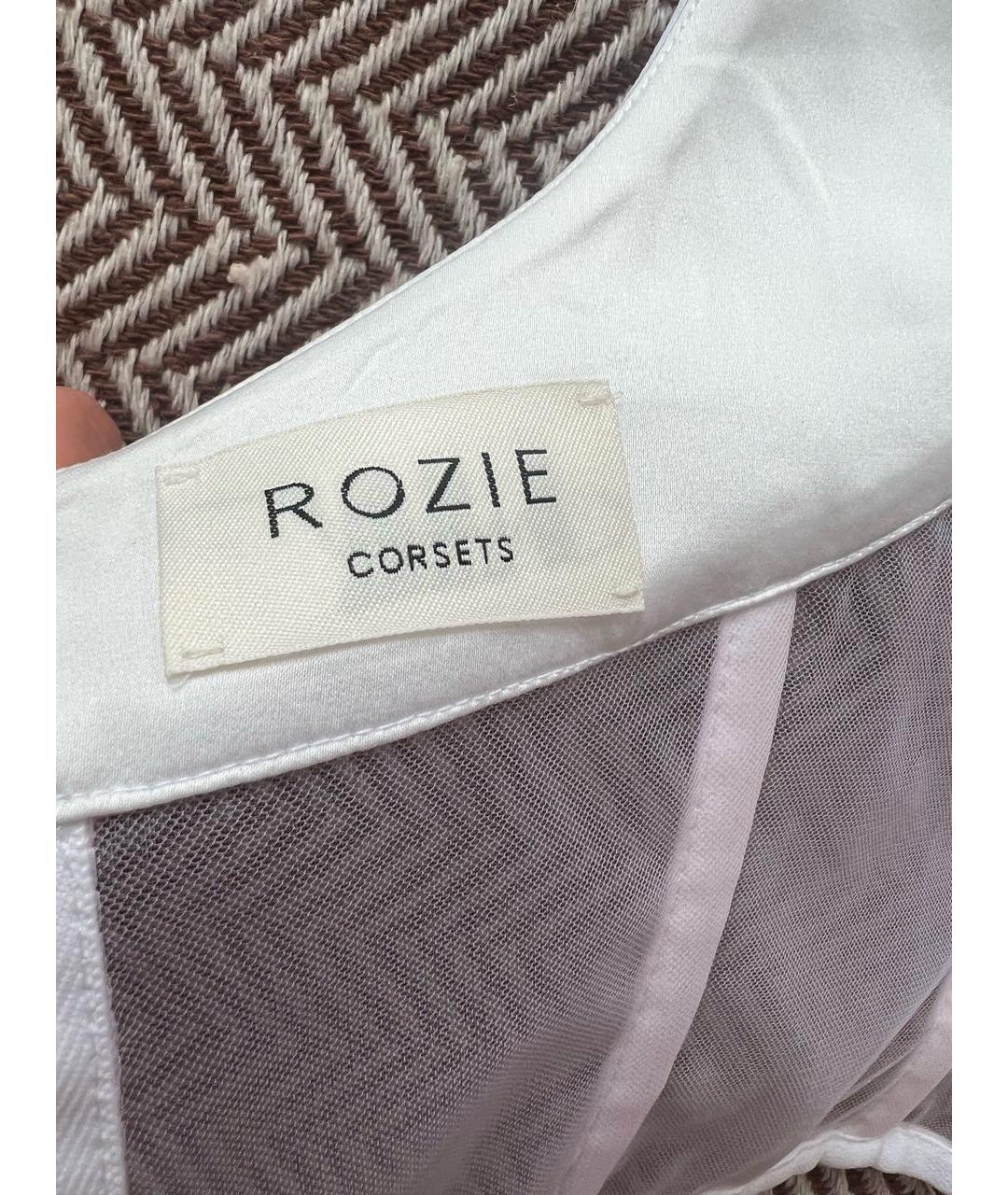 ROZIECORSETS Белый полиэстеровый корсет, фото 5