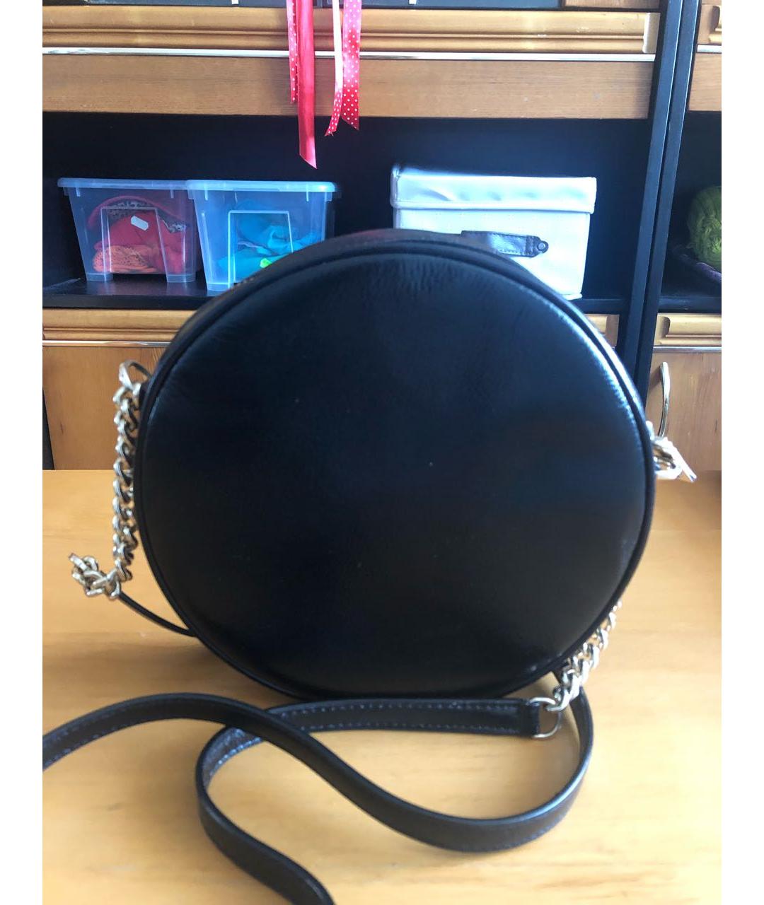 DKNY Черная кожаная сумка через плечо, фото 3