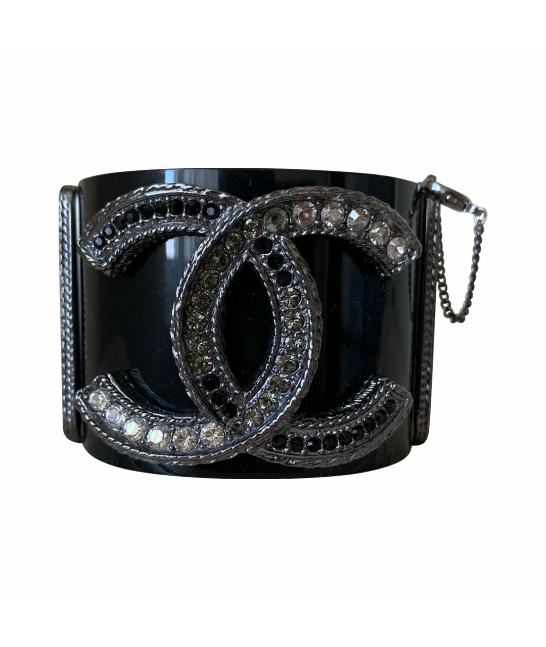 CHANEL Черный пластиковый браслет, фото 1