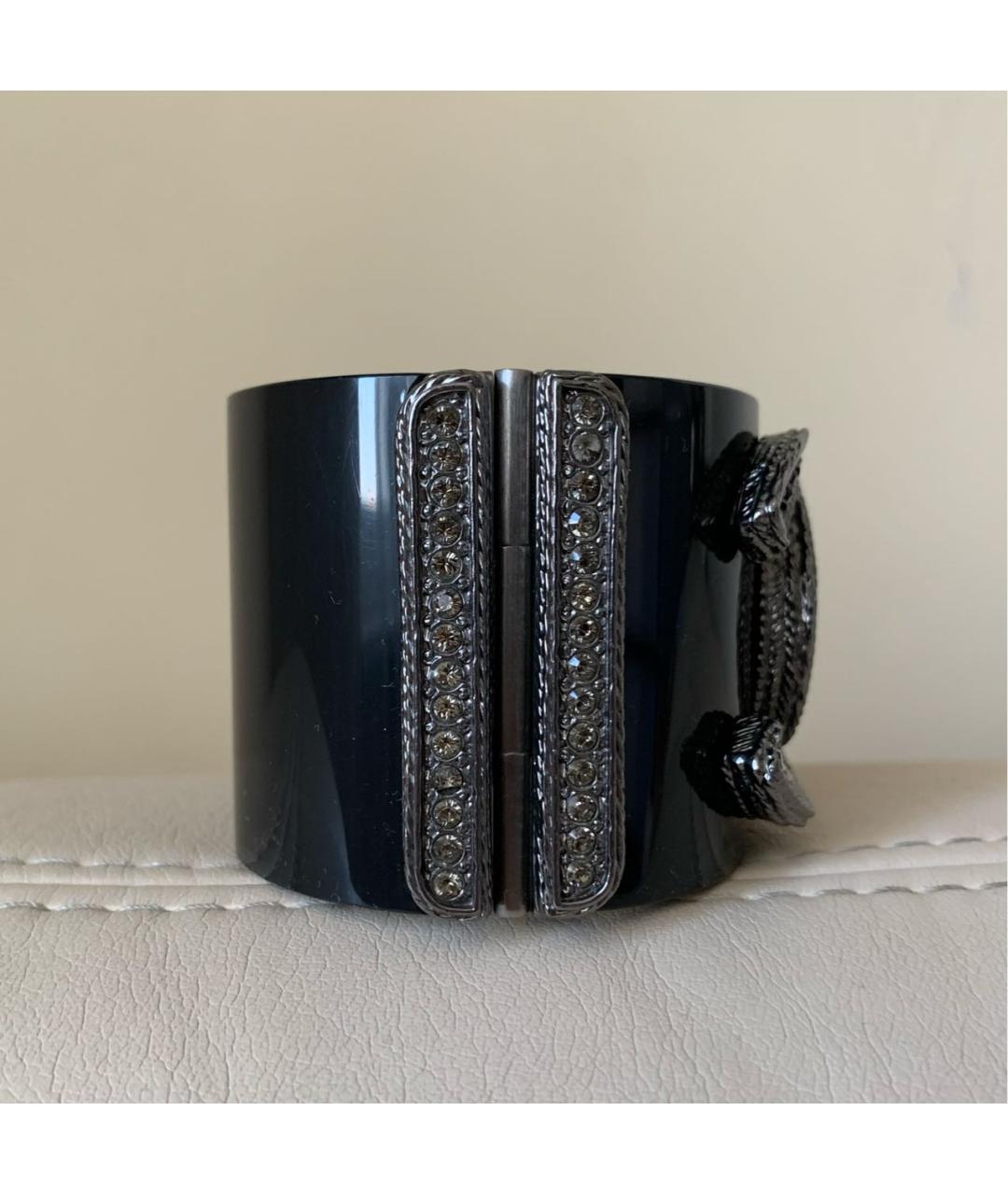 CHANEL Черный пластиковый браслет, фото 4