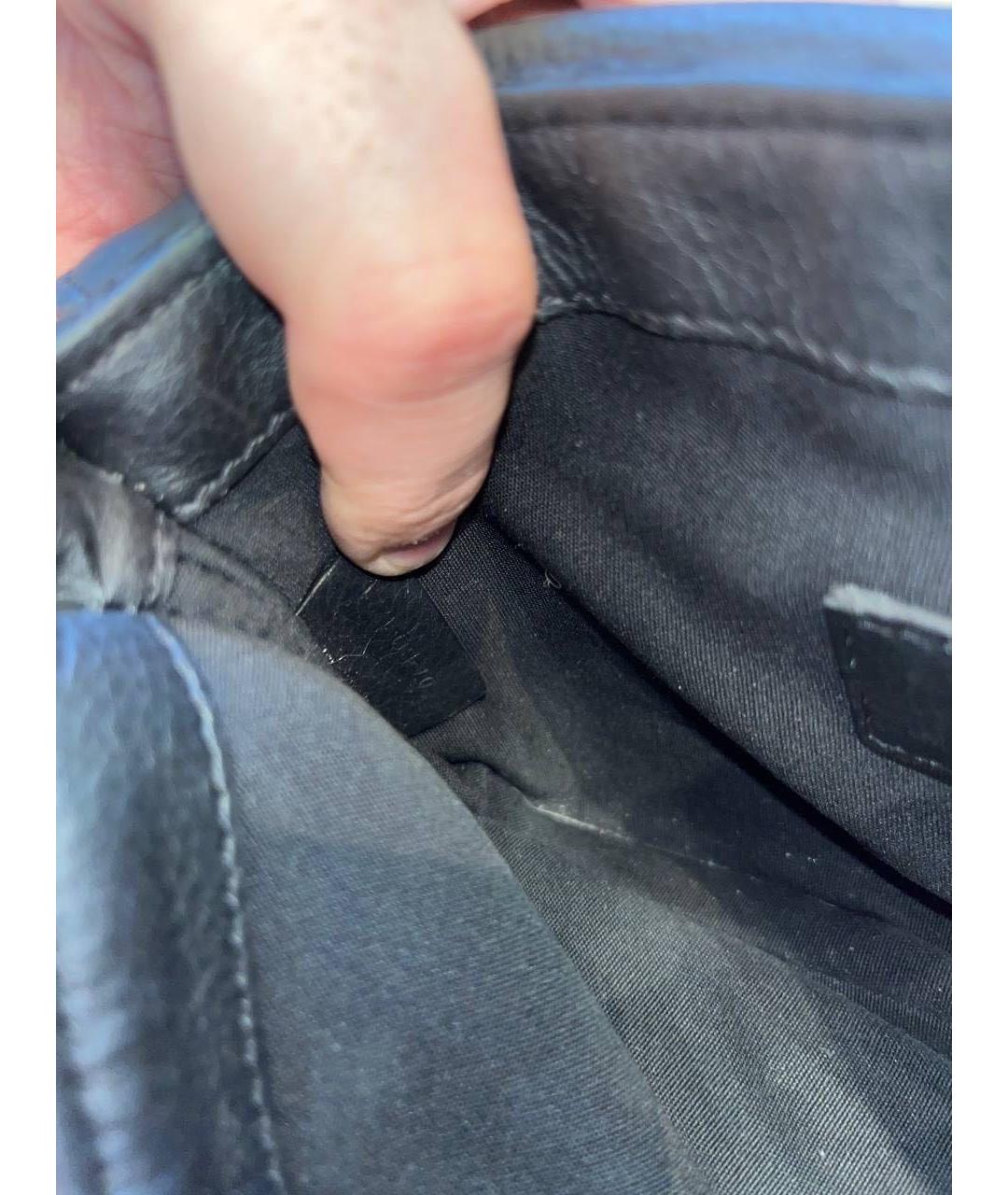 CHRISTIAN DIOR Черная жаккардовая сумка на плечо, фото 5