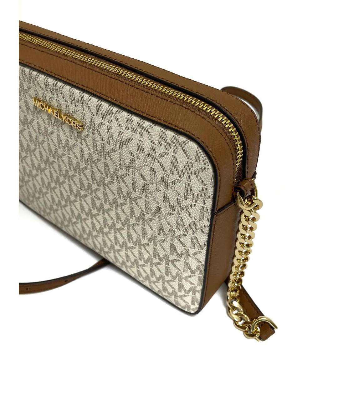 MICHAEL KORS Бежевая сумка через плечо, фото 5