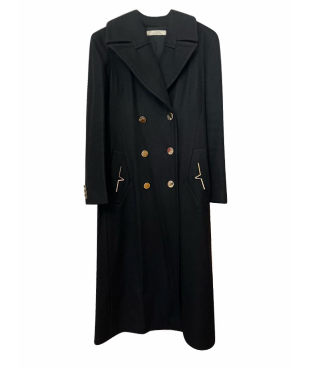 VERSACE COLLECTION Черное шерстяное пальто, фото 1