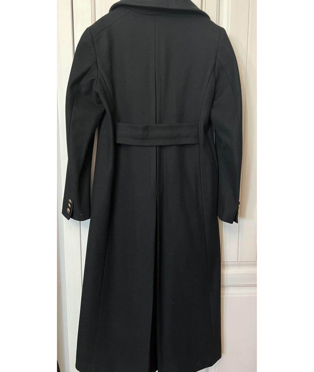 VERSACE COLLECTION Черное шерстяное пальто, фото 2