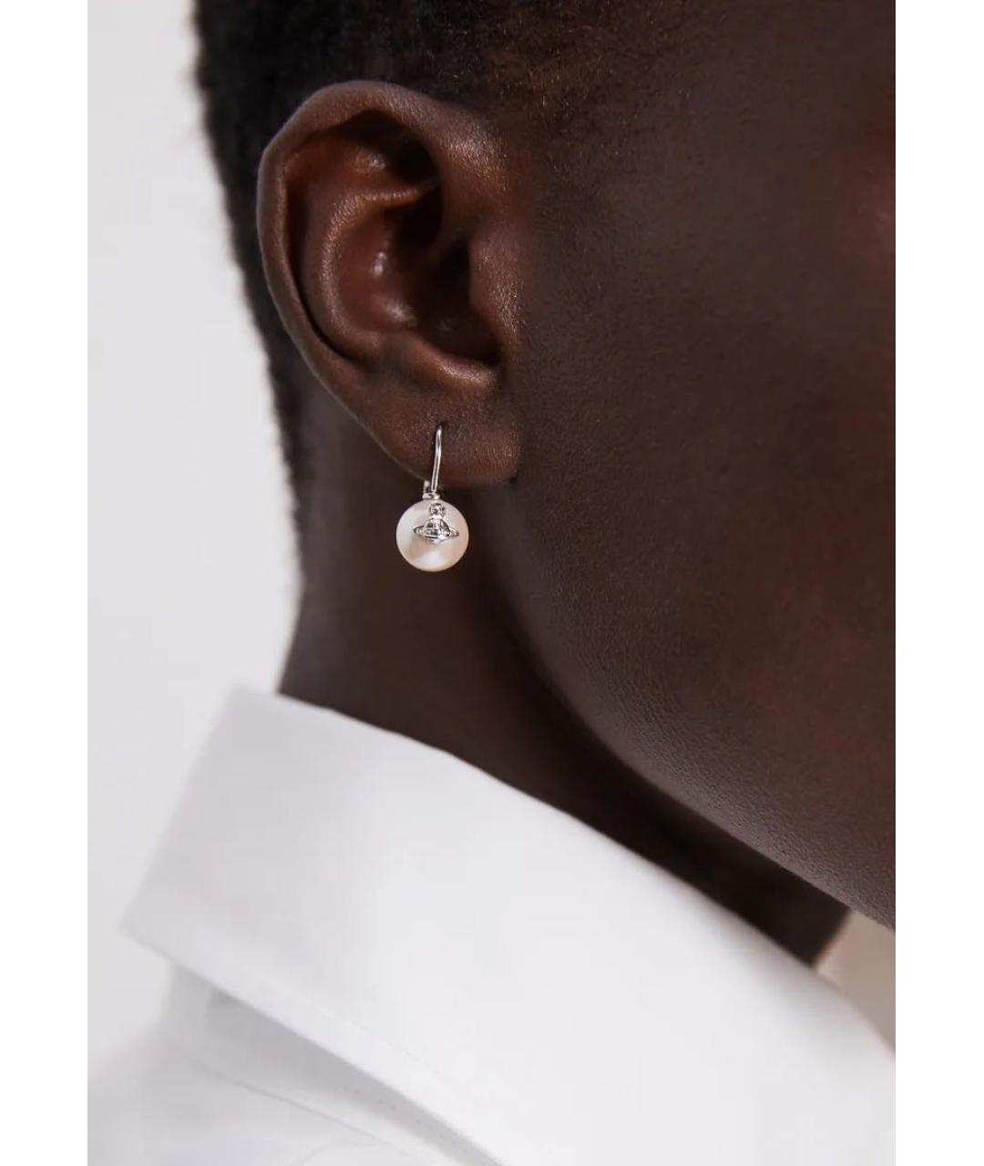 VIVIENNE WESTWOOD Серебряные латунные серьги, фото 2