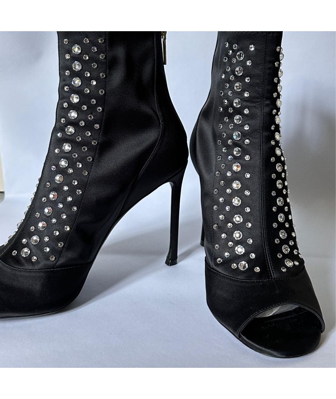 CHRISTIAN DIOR Черные неопреновые ботильоны, фото 7