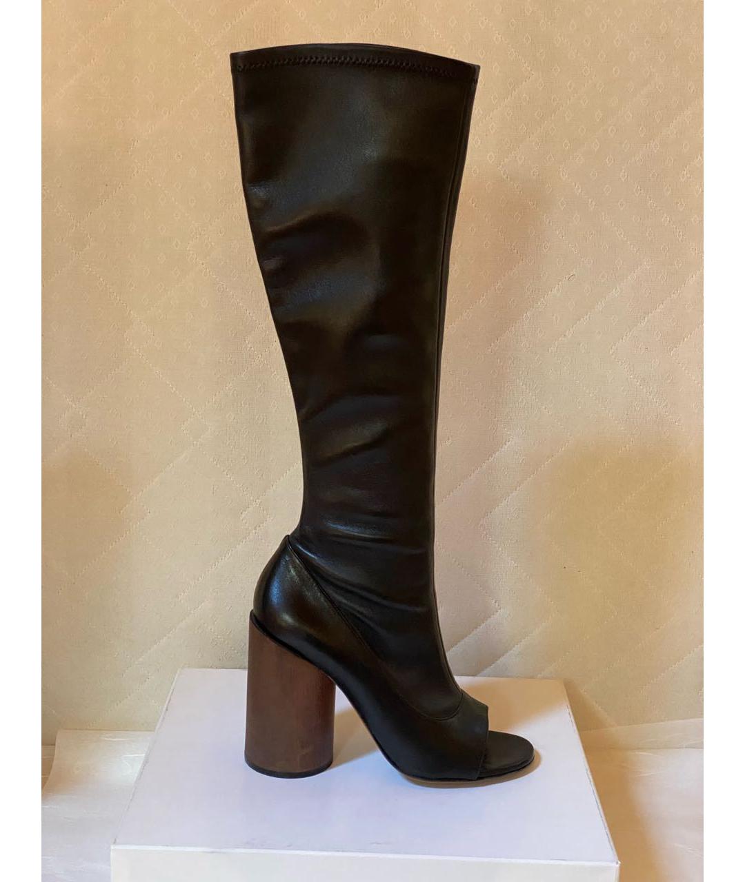GIVENCHY Черные кожаные сапоги, фото 7