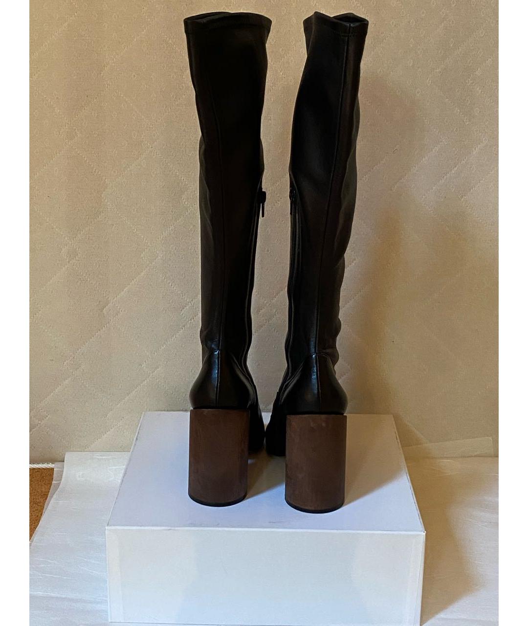 GIVENCHY Черные кожаные сапоги, фото 4
