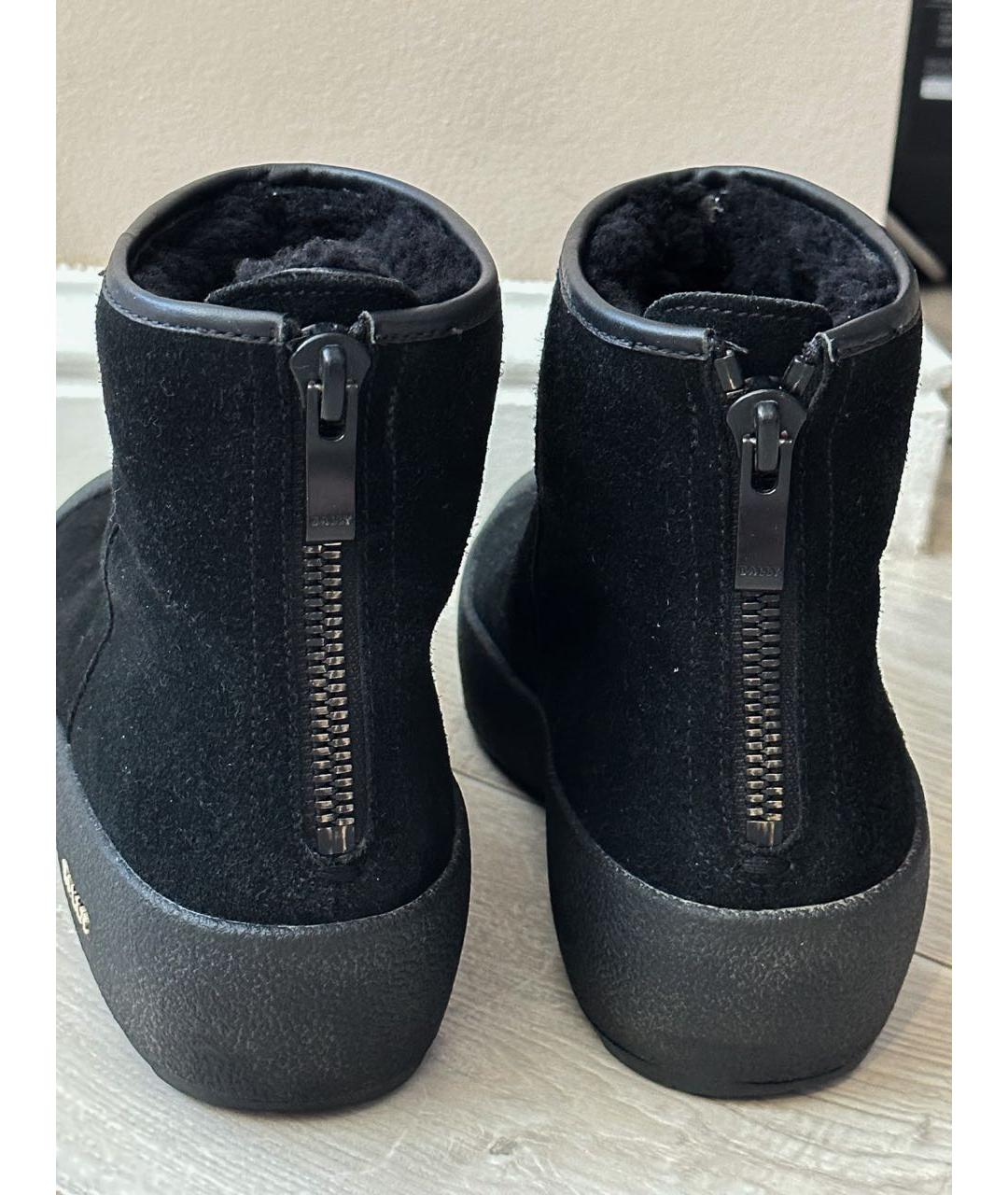 BALLY Черные замшевые ботинки, фото 5