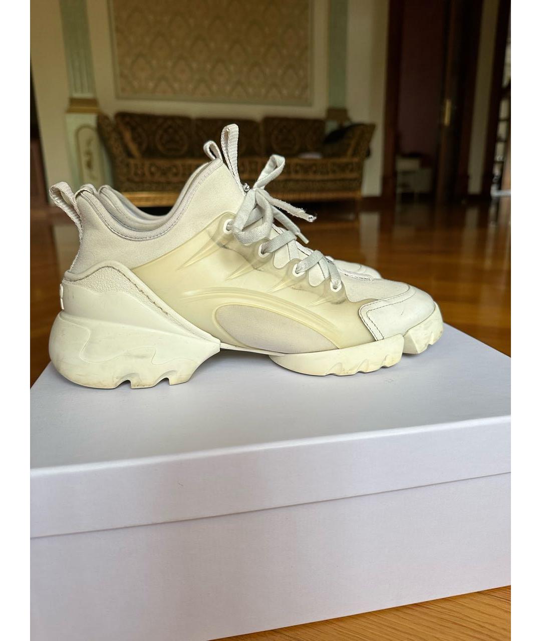 CHRISTIAN DIOR PRE-OWNED Белые текстильные кроссовки, фото 9