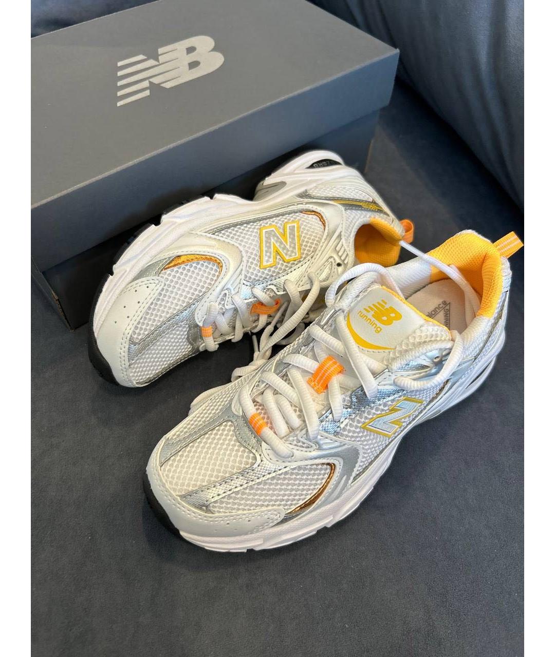 NEW BALANCE Желтые текстильные кроссовки, фото 4