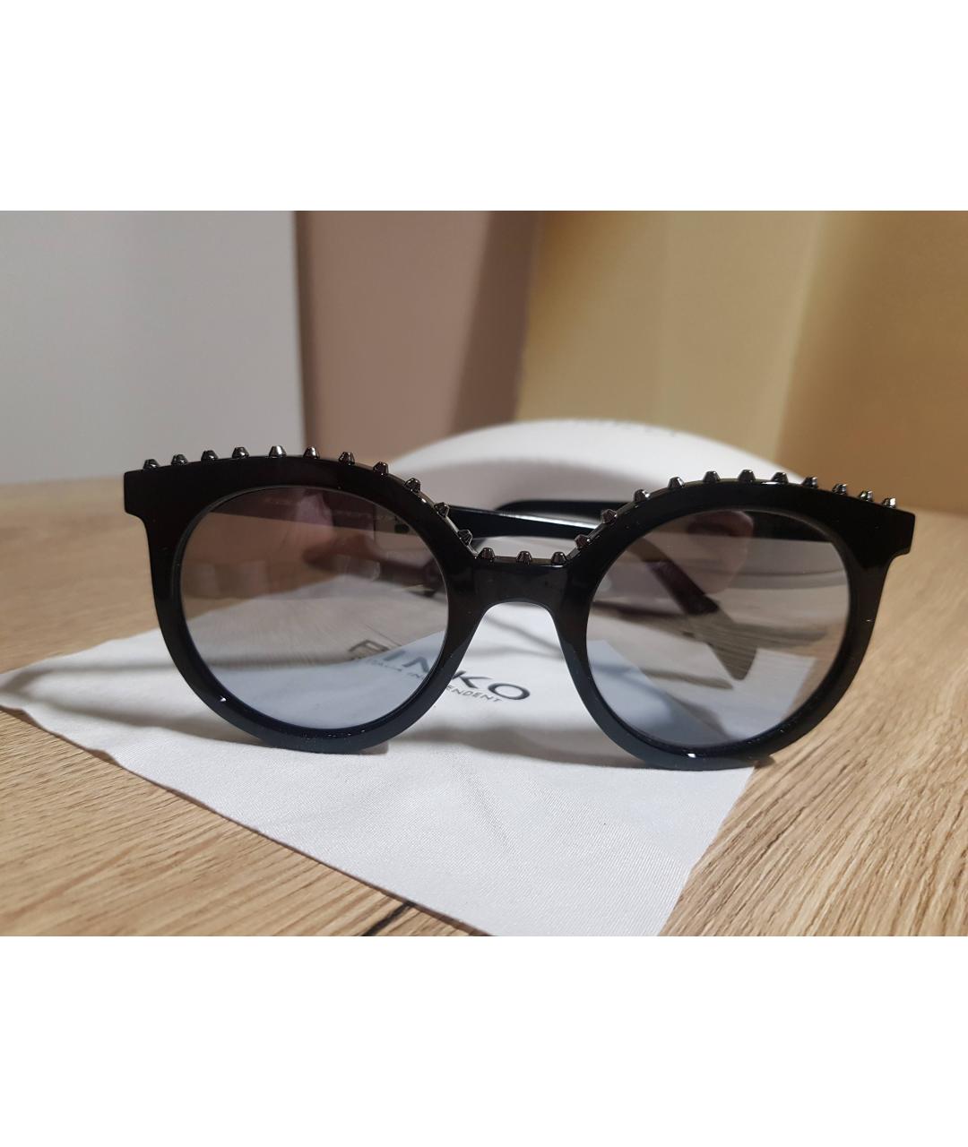 PINKO Черные пластиковые солнцезащитные очки, фото 10