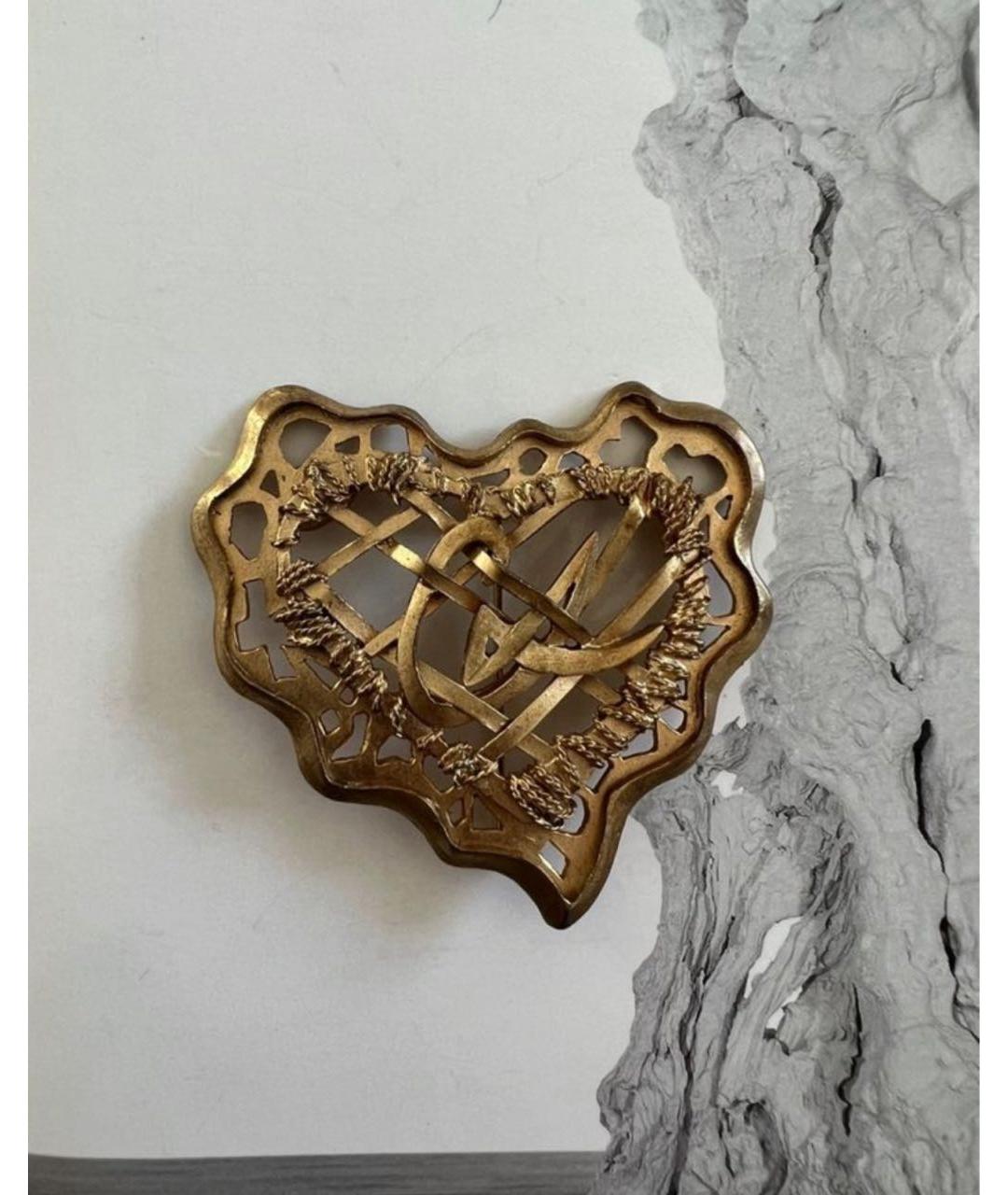 CHRISTIAN LACROIX VINTAGE Золотая металлическая булавка / брошь, фото 6