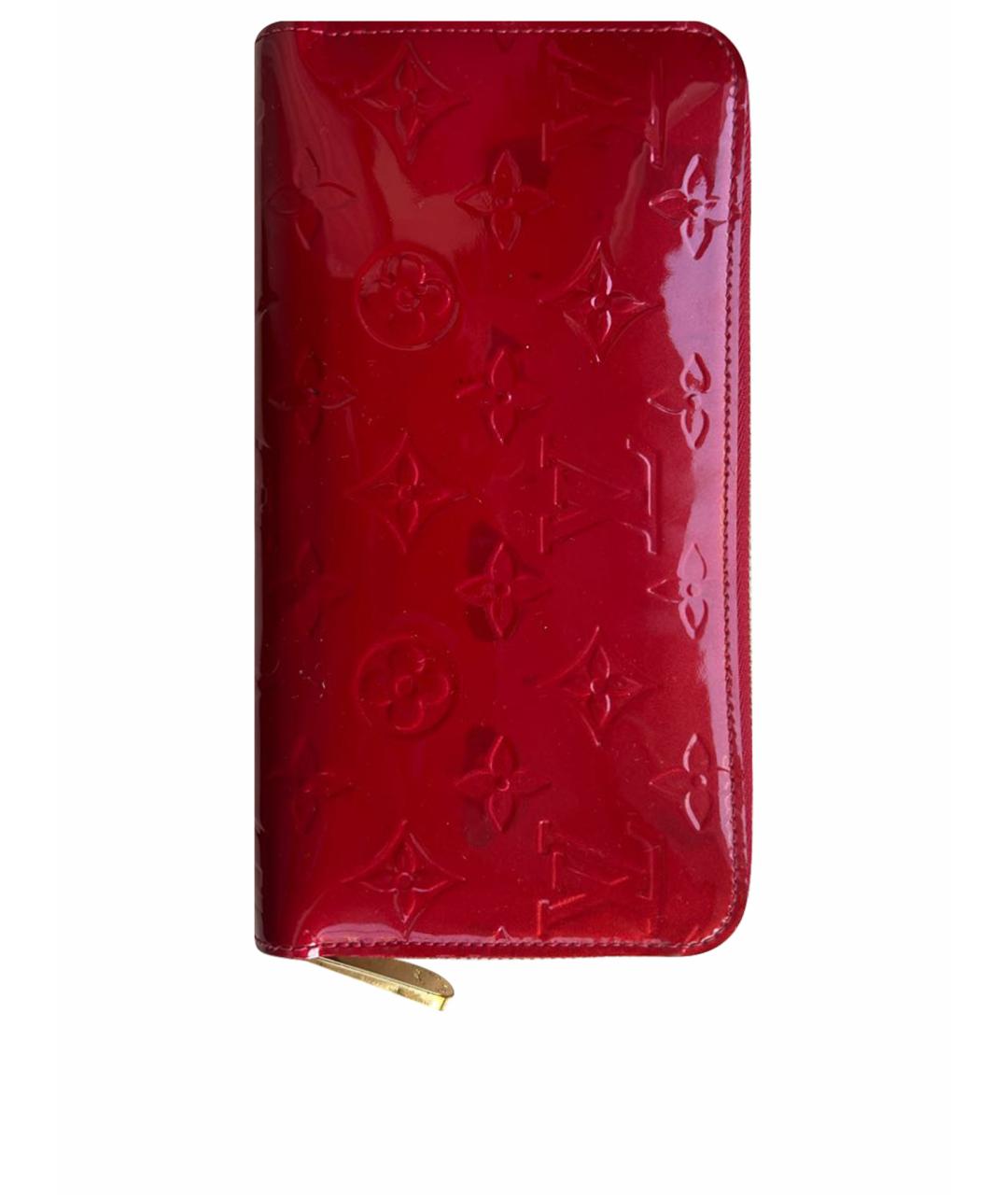 LOUIS VUITTON Красный кошелек из лакированной кожи, фото 1
