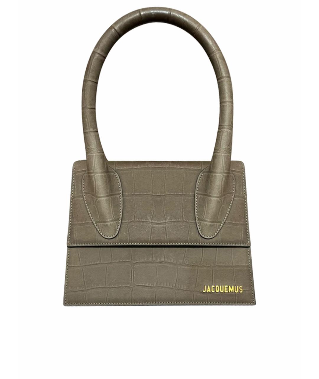 JACQUEMUS Коричневая замшевая сумка через плечо, фото 1