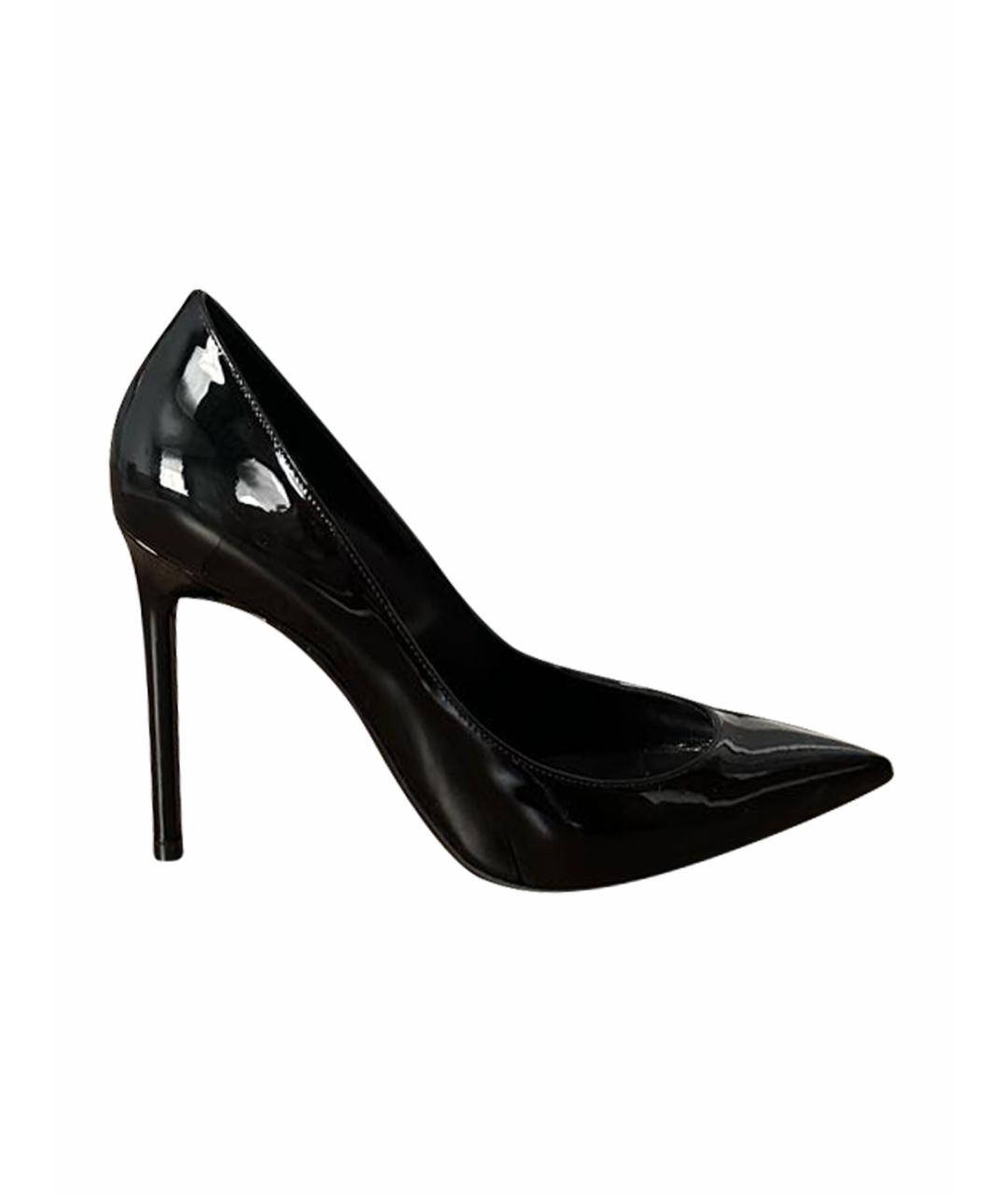 SAINT LAURENT Черные туфли из лакированной кожи, фото 1