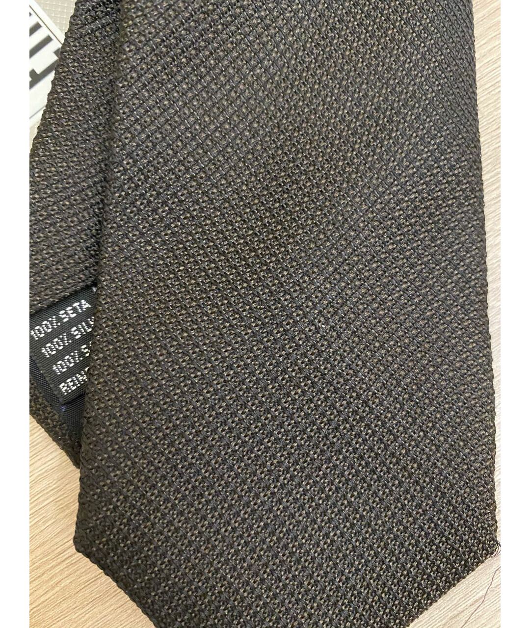 PAL ZILERI Коричневый шелковый галстук, фото 2