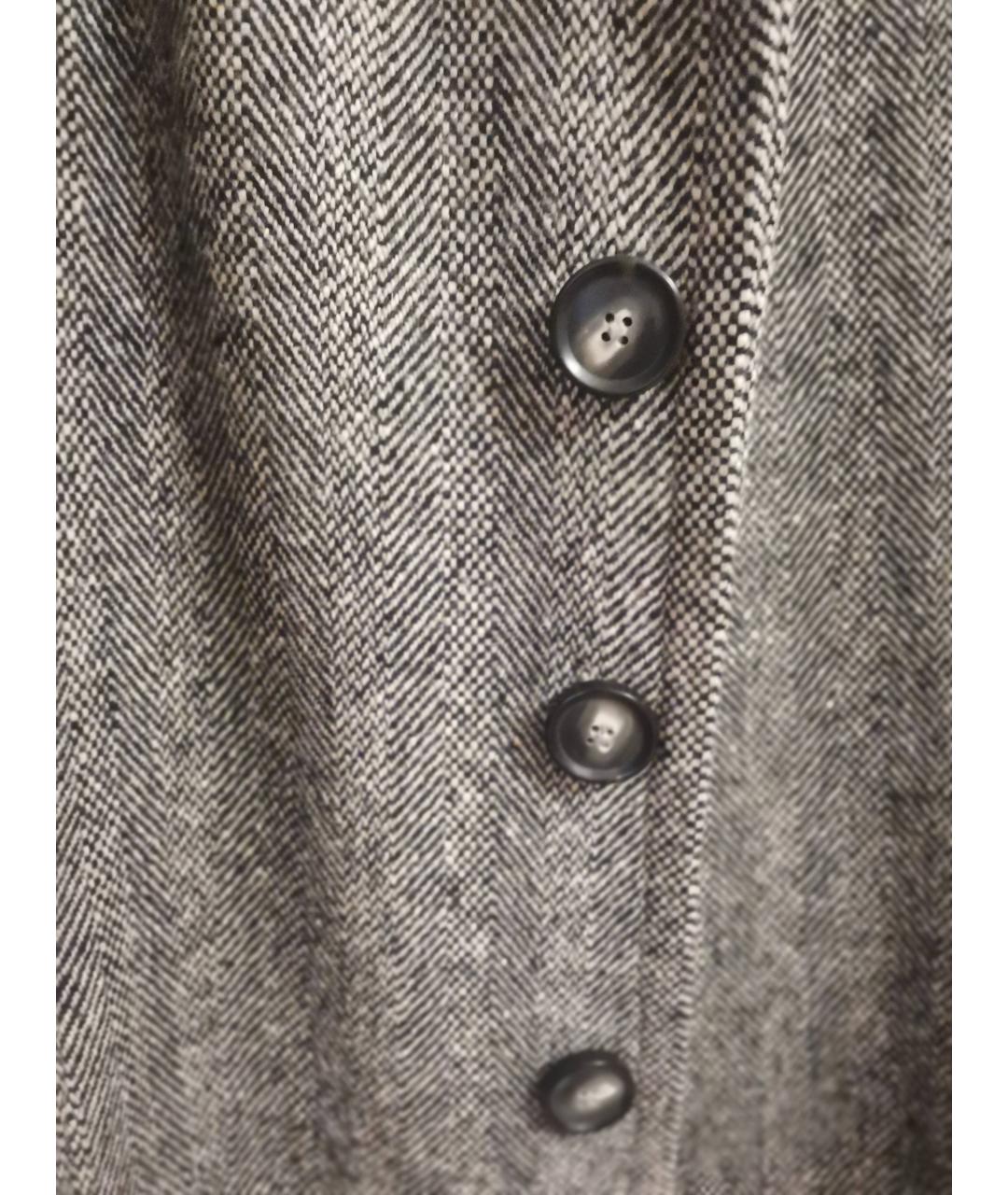 HUGO BOSS Серое шерстяное пальто, фото 4