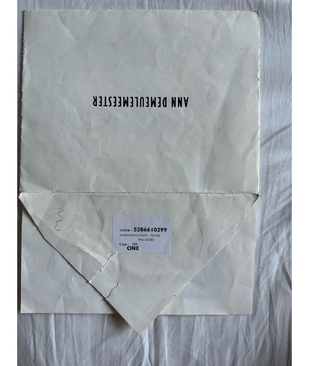ANN DEMEULEMEESTER Антрацитовая булавка / брошь, фото 4