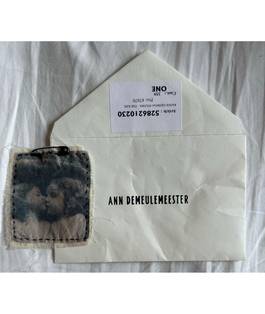 ANN DEMEULEMEESTER Антрацитовая булавка / брошь, фото 4