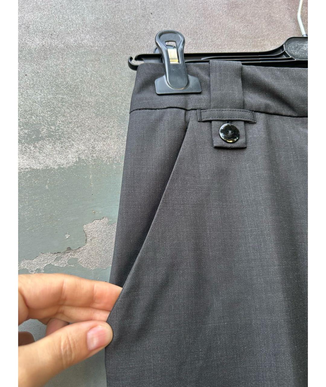 EMPORIO ARMANI Серый шерстяной костюм с брюками, фото 5