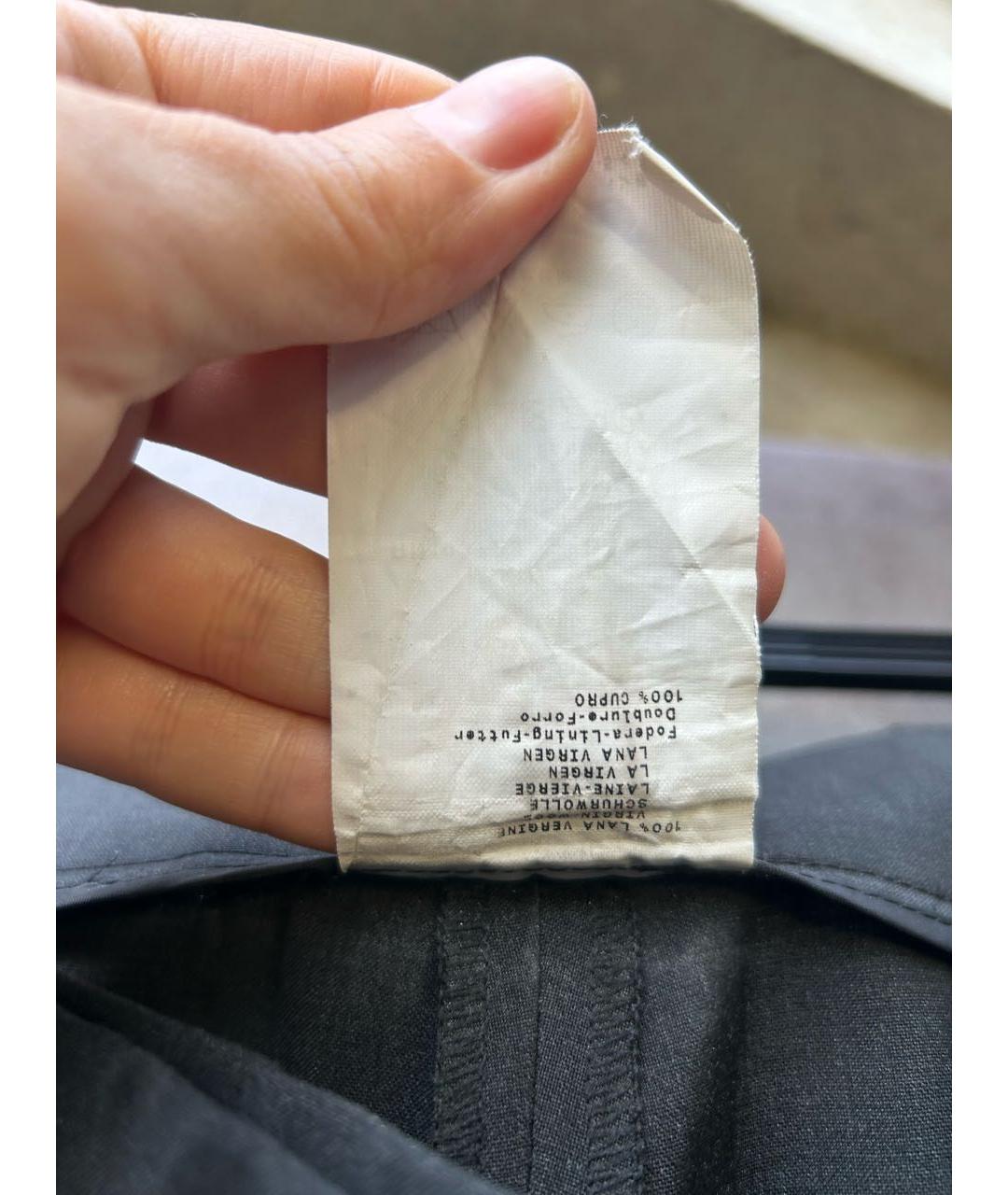 EMPORIO ARMANI Серый шерстяной костюм с брюками, фото 8