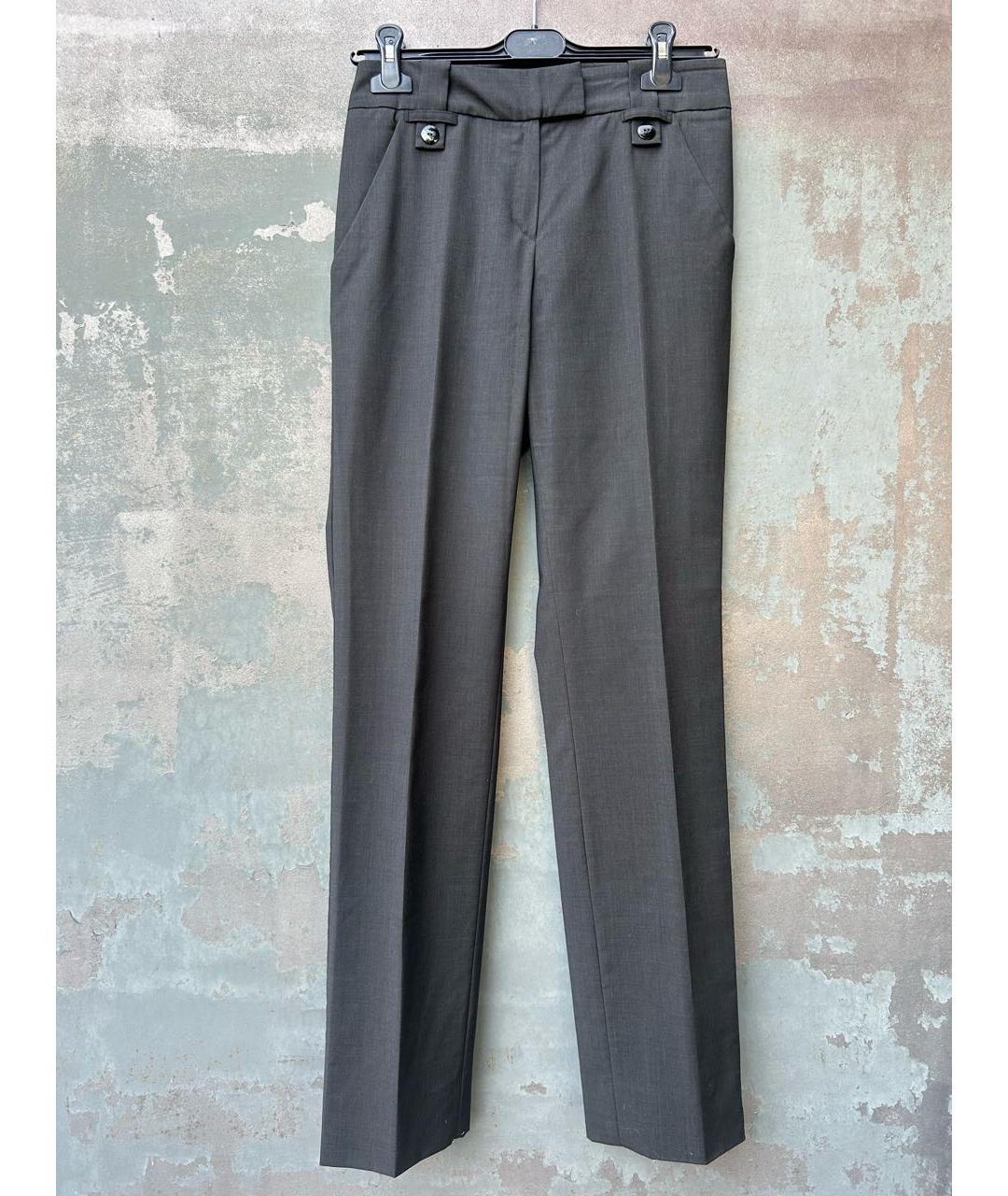 EMPORIO ARMANI Серый шерстяной костюм с брюками, фото 3