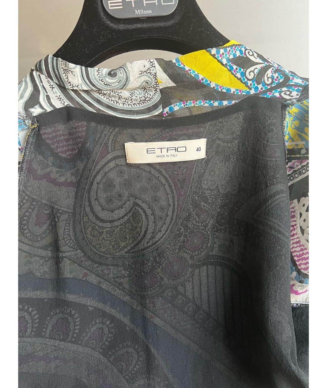 ETRO Мульти шелковое платье, фото 3