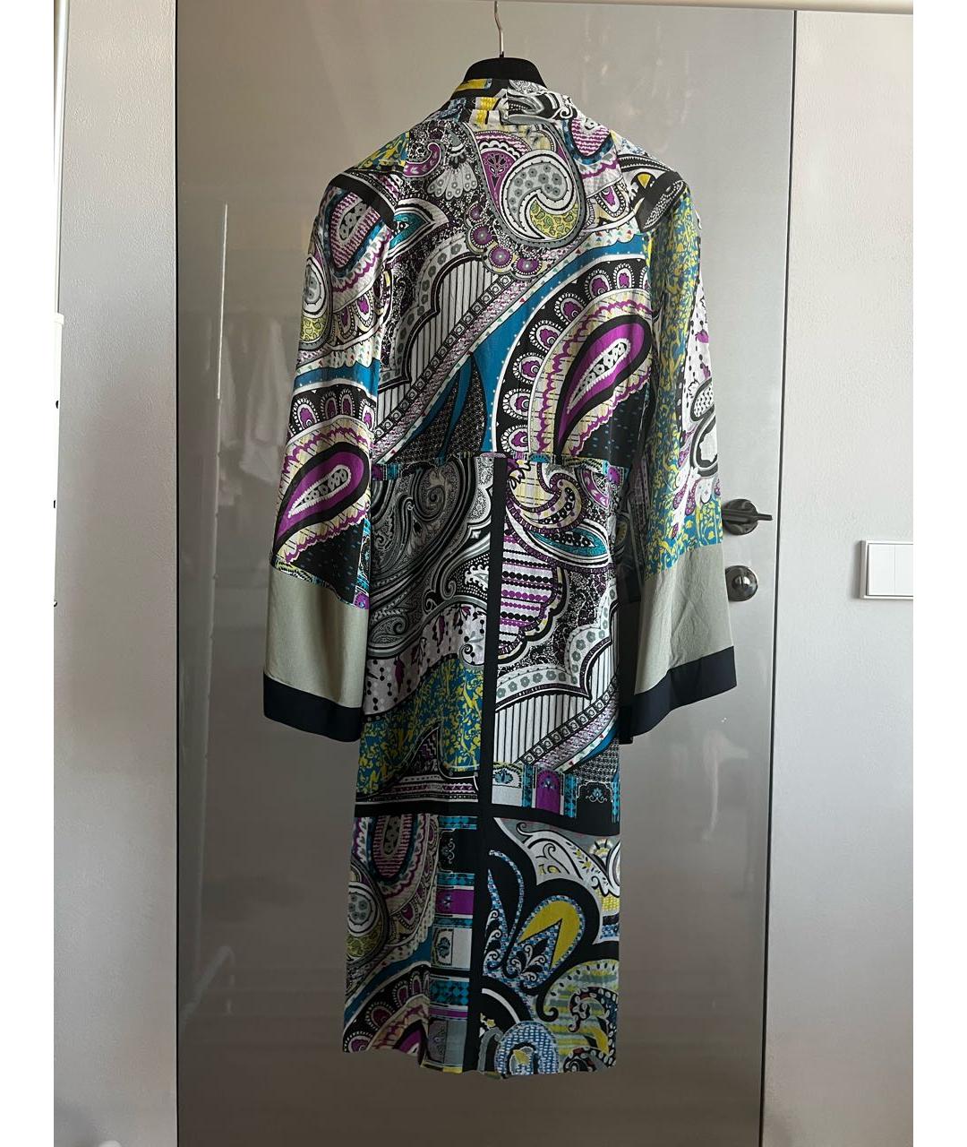 ETRO Мульти шелковое платье, фото 2