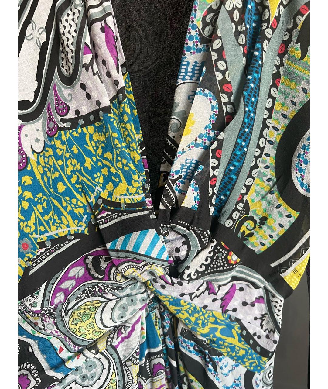 ETRO Мульти шелковое платье, фото 4
